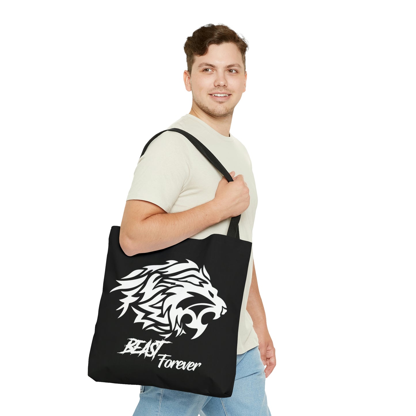 Black and White Beast Tote Bag