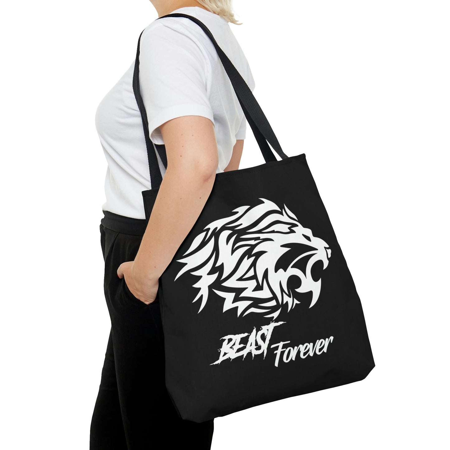 Black and White Beast Tote Bag